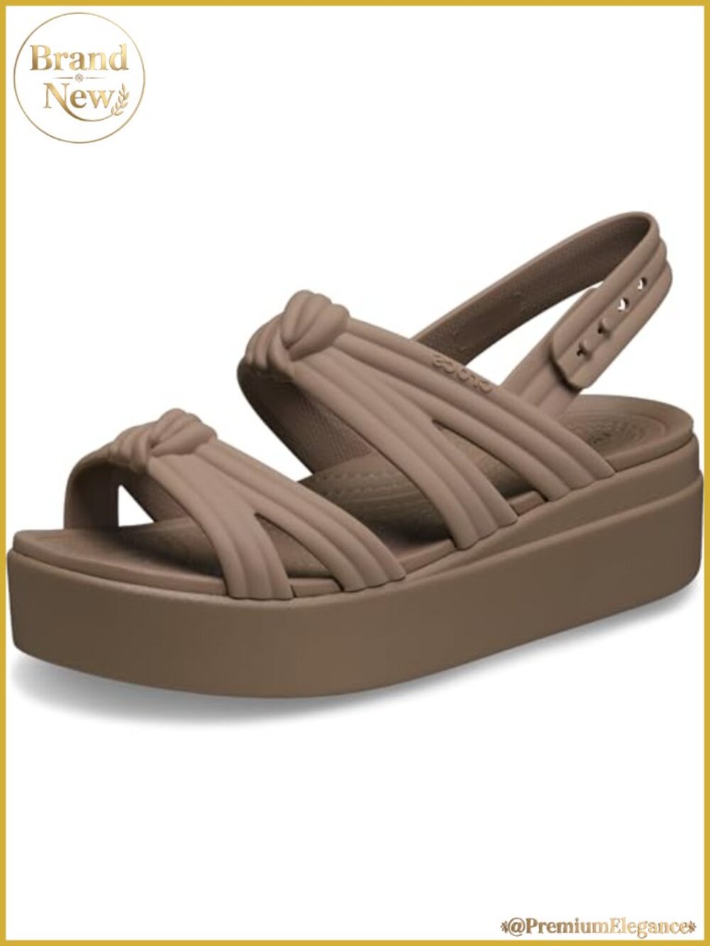 Crocs Brooklyn Knot Low Wedge Platform Sandals LiteRide Comfort